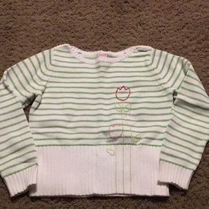 Vintage Gymboree Tip Toe Tulip striped sweater Sz 6